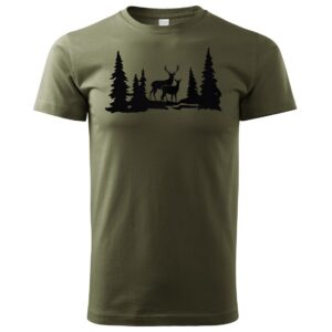 Myslivecké Tričko Jelen a Laň