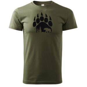 Myslivecké Tričko Medvěd Stopa