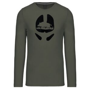 Myslivecké Tričko Divočák Stopa dlouhý rukáv