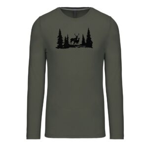 Myslivecké Tričko Jelen a Laň dlouhý rukáv
